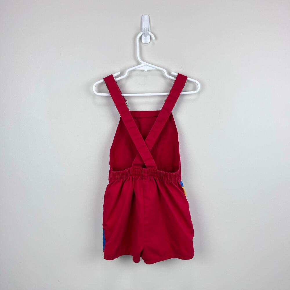Vintage OshKosh B'gosh Color Block Shortalls 7 USA - Picture 8 of 14